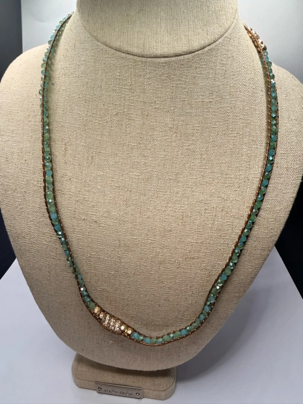 Lonna& Lilly Bead Strand Necklace with Gold Accent - Picture 1 of 4